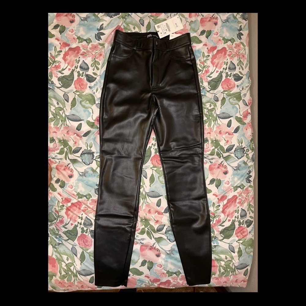Zara Faux Leather Pants
